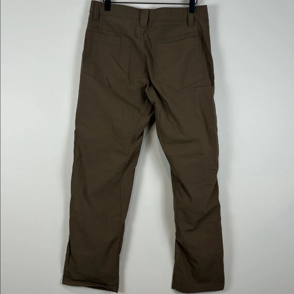 CQR Men's 32/30 (32/29) Brown Straight-Leg Work Chinos Outdoors Tactical